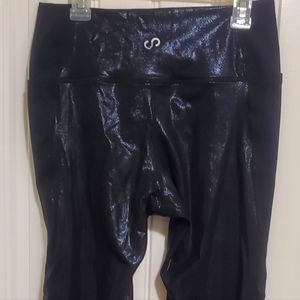 Black Partial Shimmer leggings